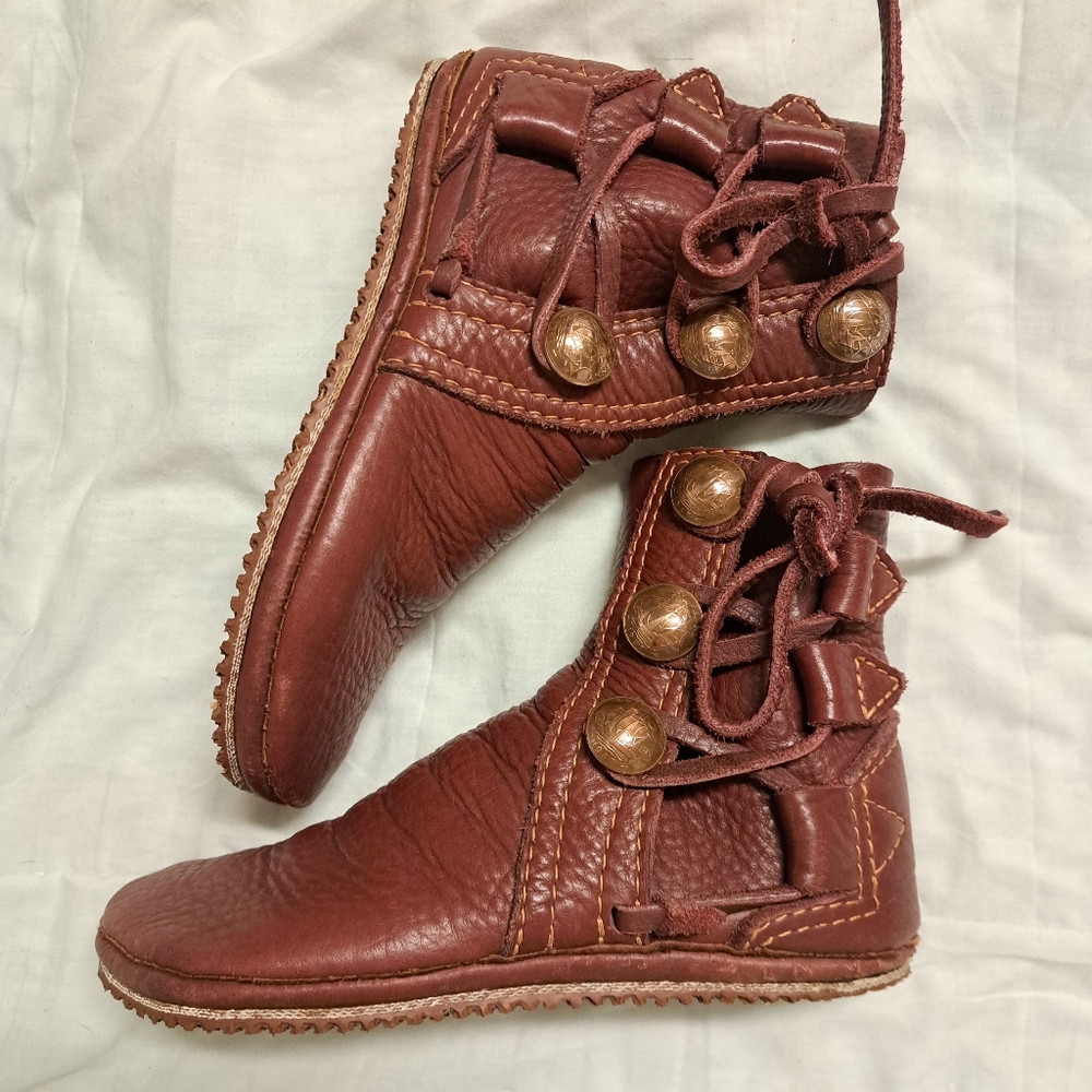 Renaissance Faire Handmade Leather Boots ladies 7.5